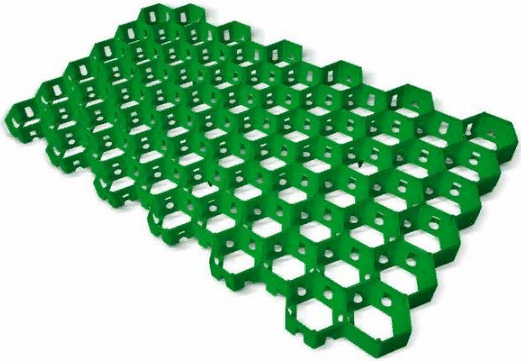 Газонная пластиковая решетка 680x410x33 мм (зелёная)